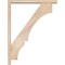 Ekena Millwork Balboa Block Smooth Bracket w/ Offset Brace, Douglas Fir, 3 1/2"W x 26"D x 34"H BKT0402X26X34BOA05SDF - alternate 2